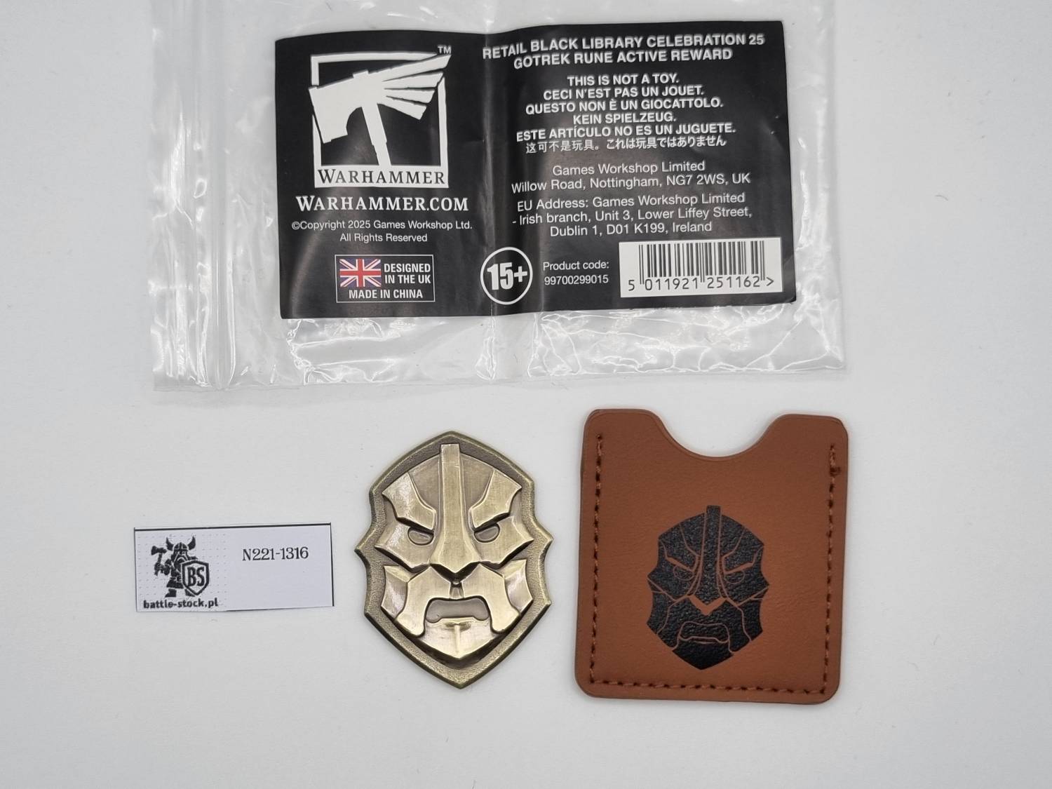Black Library celebration 25 Gotrek Rune active reward