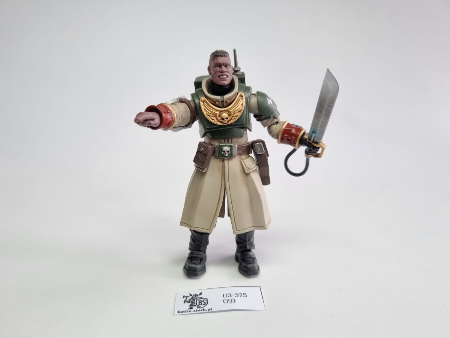 40k JoyToy Cadian commander with power sword