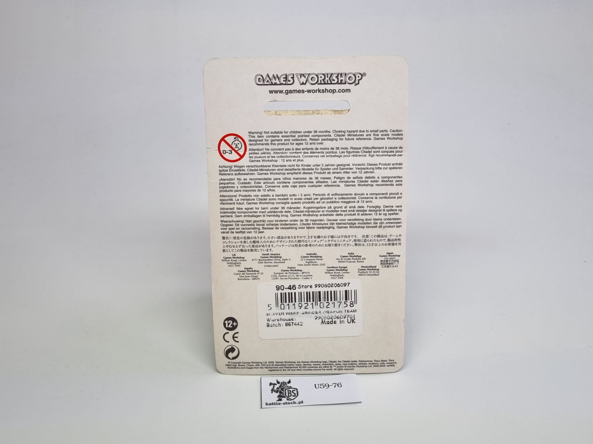 Skaven Warp Grinder Weapon Team – Warhammer Battle – Citadel – OOP Neuf En Boîte